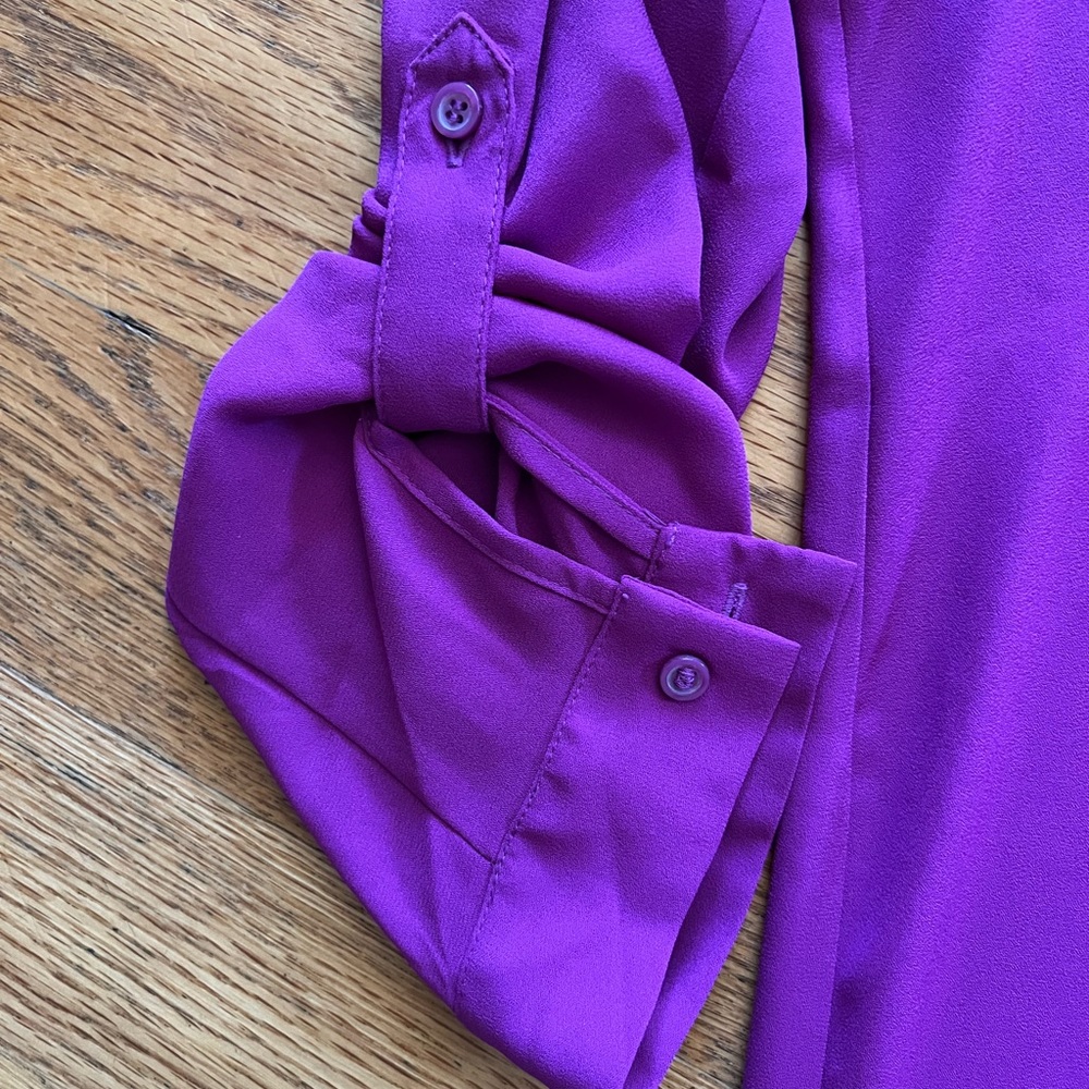 NWOT Women’s Alfani Button Front Blouse - Picture 4 of 5